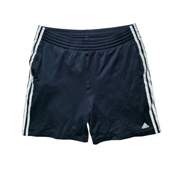Adidas Men’s Medium Navy Blue 3 Stripes Sprinter Shorts - Picture 1 of 6